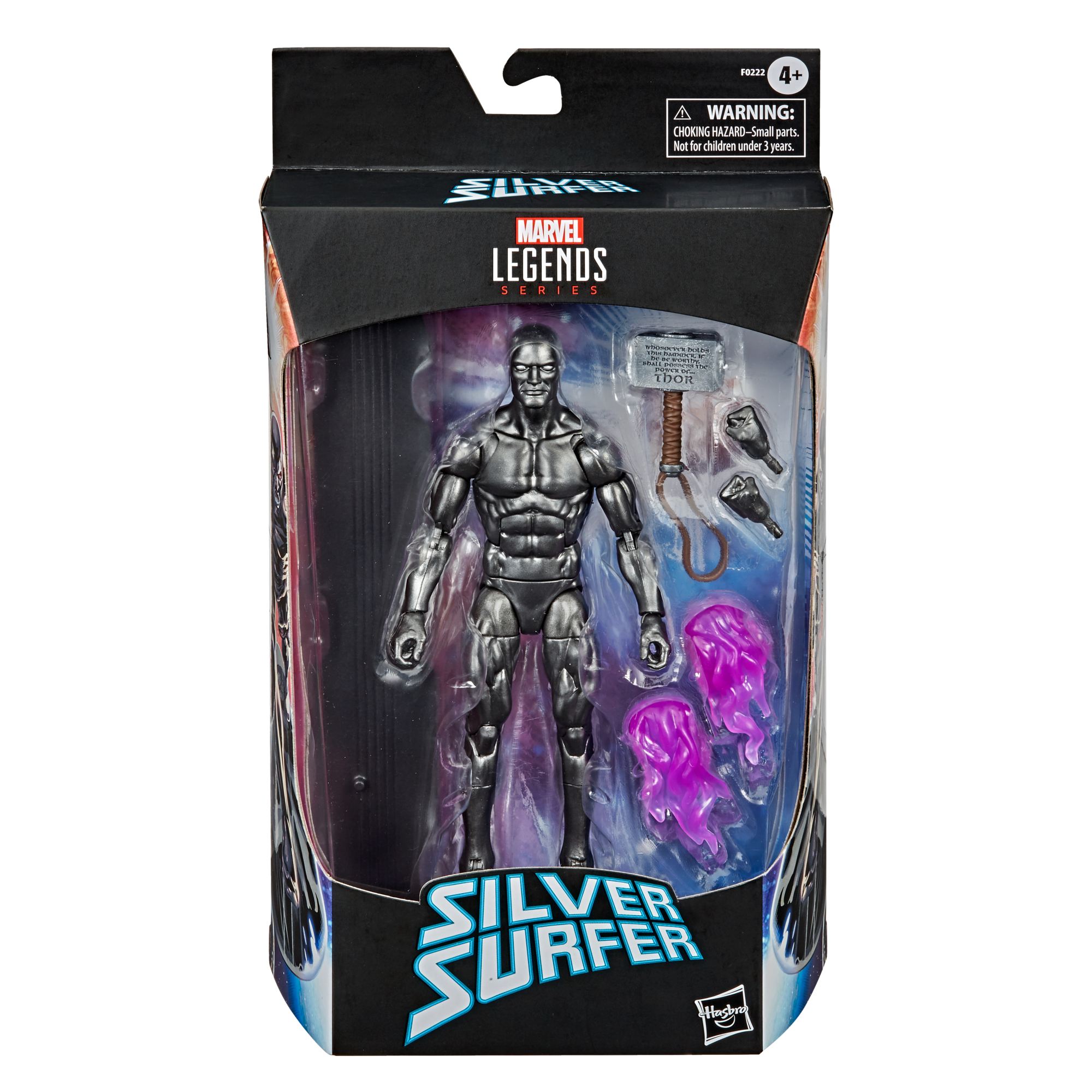 Hasbro Marvel Legends Series Silver Surfer With Mjolnir
